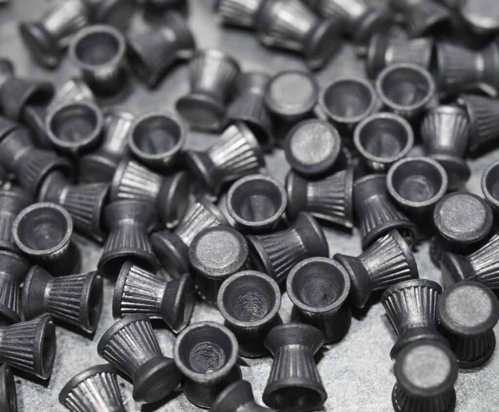 pile of flat tip pellets on a flat surface